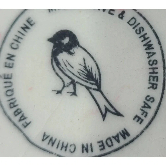 Anthropologie Bird Floral Sugar Bowl and Lid Microwave Dishwasher Safe - Picture 4 of 4